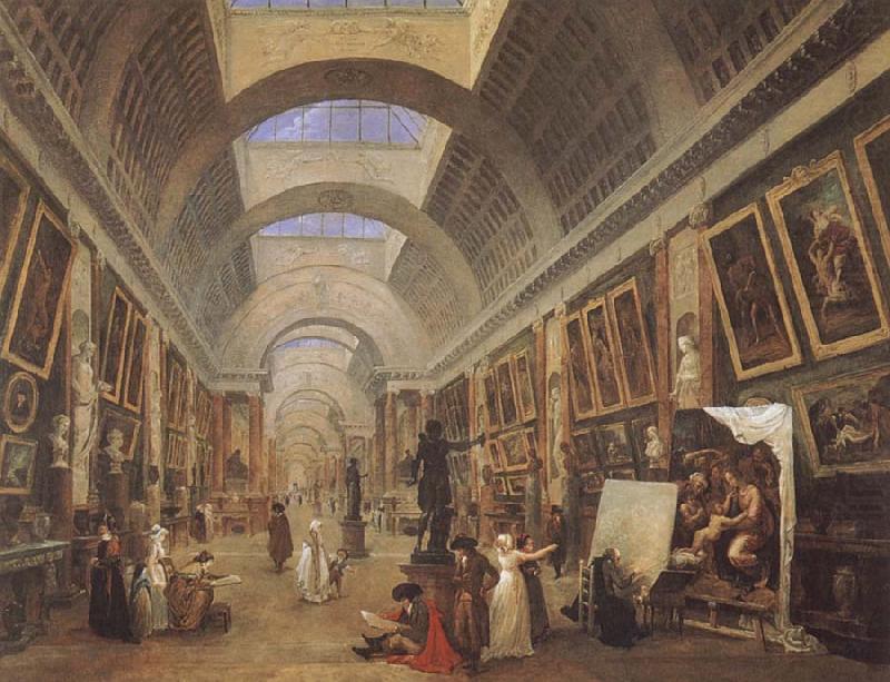 ROBERT, Hubert Design for the Grande Galerie in the Louvre china oil painting image